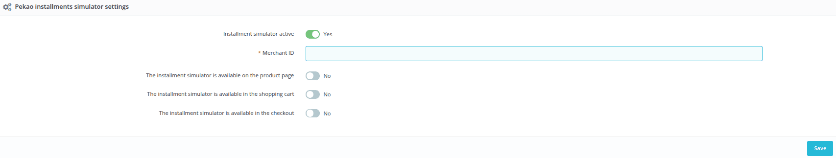 Pekao installment Simulator
